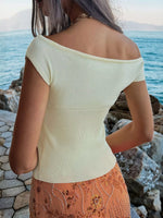 Off-Shoulder Knit Top