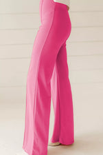 High-Waisted Bootcut Pants