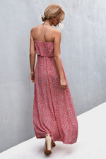 Strapless Split Maxi Dress - Ladyez