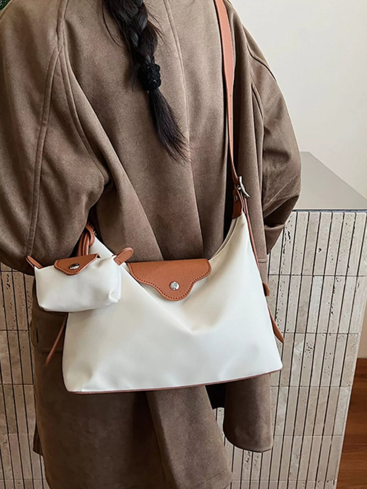 Hobo Crossbody Bag with Coin Purse