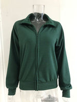 Full Size Ribbed Knit Zip-Up Outerwear Plus Size