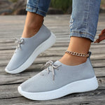Round Toe Lace Up Sneakers