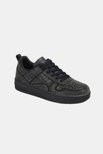 Forever Link Rhinestone Platform Flat Sneakers - Ladyez