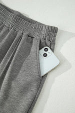 Half Zip Polo Tee Casual Pant Set