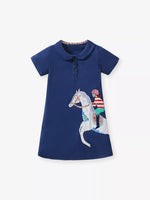 Children's Equestrian Short Sleeve Polo Dress