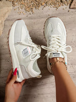 Round Toe Lace Up Sneakers