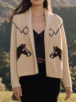 Open Front Long Sleeve Cardigan