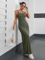 Ribbed Maxi Tank Dress - Ladyez