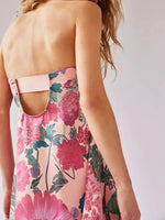 Floral Print Sleeveless Maxi Dress