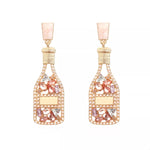 Champagne Bottle Drop Earrings