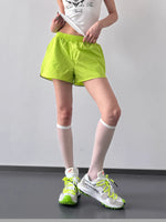 Elastic Waist Active Shorts - Ladyez