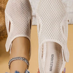 Mesh Round Toe Slip-Ons