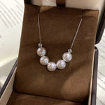 Adjustable Pearl Necklace