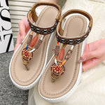 Toe Post Wedge Sandals