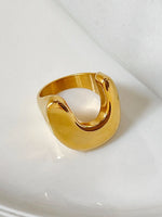 18K Gold-Plated U-Shaped Ring - Ladyez