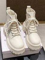 Platform Lace Up Boots - Ladyez