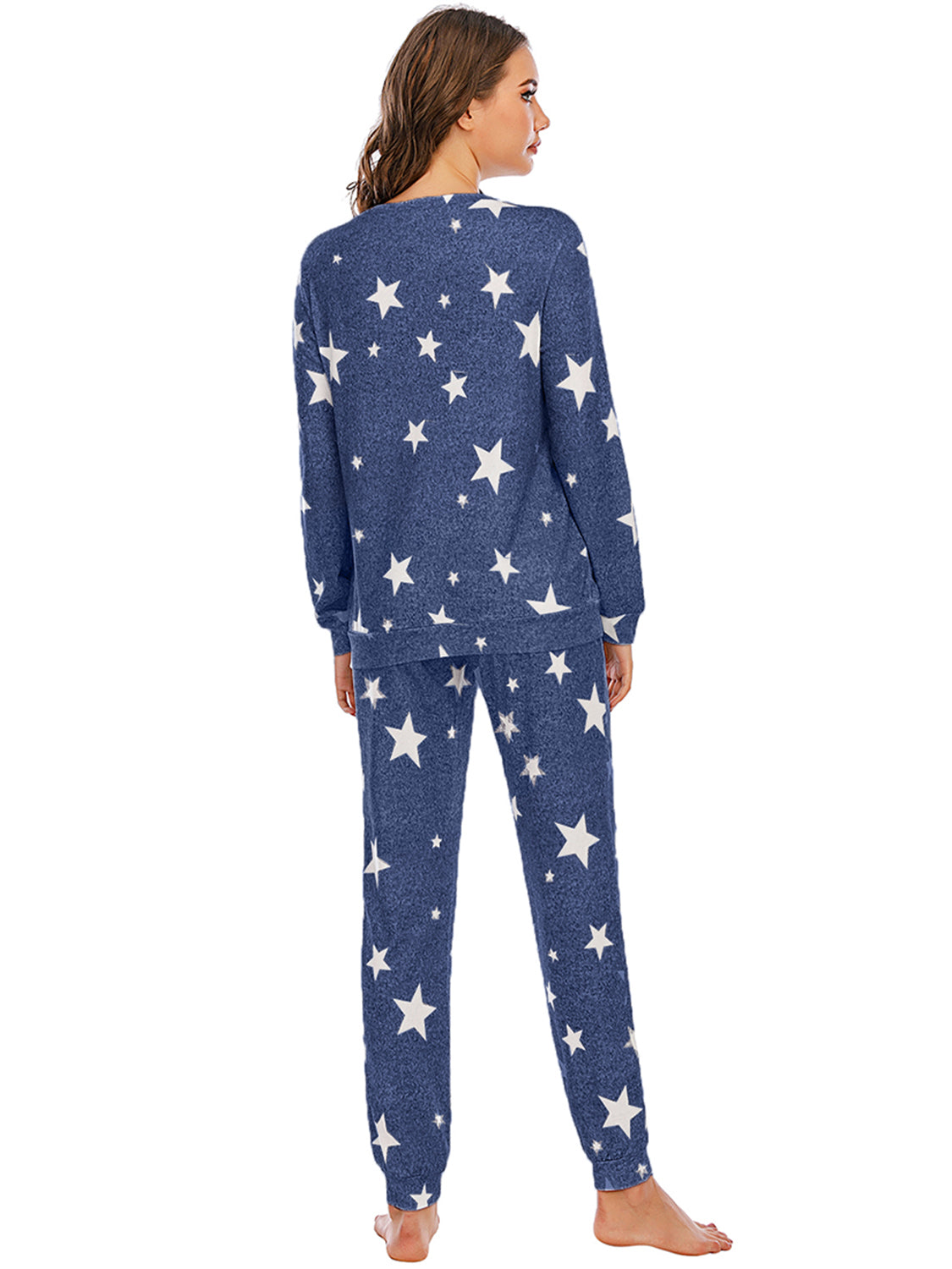 Star Top and Pants Lounge Set - Ladyez