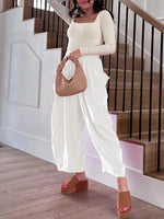 Full Size Drawstring Pants with Pockets Plus Size