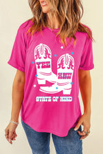 Graphic Round Neck Short Sleeve T-Shirt