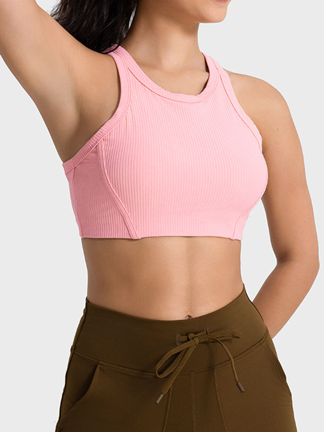 Millennia Wide Strap Cropped Sport Tank - Ladyez