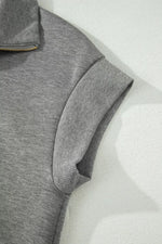 Half Zip Polo Tee Casual Pant Set