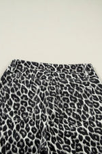 Leopard Print Barrel Jeans