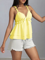 Lace Detail Layered Cami