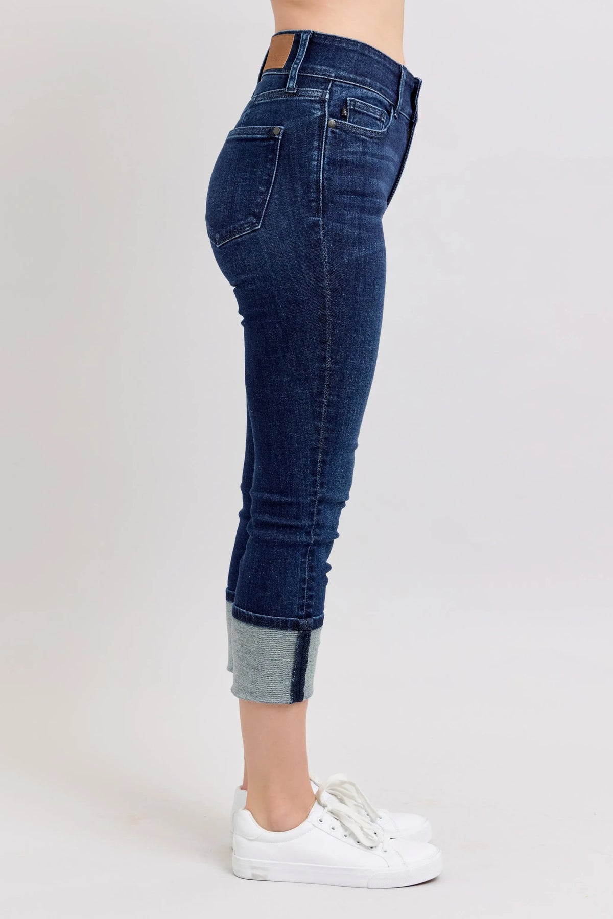 Judy Blue High-Waist Double Waist Band Skinny Jeans - Ladyez