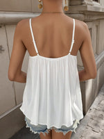 Lace Trim Cami Top - Ladyez