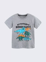 Children's Dinosaur Graphic Round Neck Tee