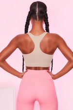 Scoop Neck Wide Strap Active Bra - Ladyez