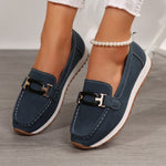 Buckle Decor Casual Slip-Ons