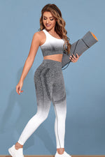 Gradient Sports Tank and Leggings Set - Ladyez
