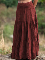 Tiered Maxi Skirt