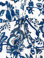 Floral Print Sleeveless V-neck Midi Dress