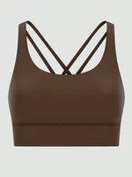 Millennia Crisscross Scoop Neck Active Tank - Ladyez