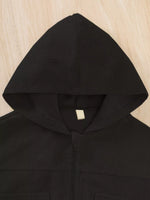 Children's Casual Corduroy Hooded Jacket