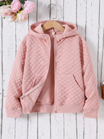 Children's Quilted Zip-Up Hooded Jacket