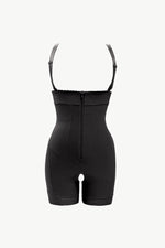 Full Size Zip Up Under-Bust Shaping Bodysuit - Ladyez