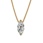 1 Carat Moissanite 925 Sterling Silver Necklace - Ladyez