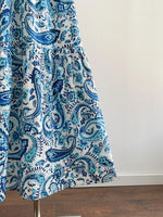 Plus Size Bohemian Paisley Print V-Neck Dress
