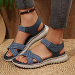 Open Toe Woven Strap Sandals