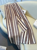 Boho Print Wide Leg Pants