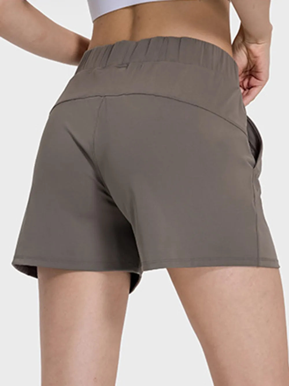 Millennia Elastic Waist Active Shorts - Ladyez