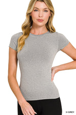 Zenana Seamless Crew Neck Tee