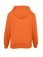 Drawstring Zip Up Hooded Jacket