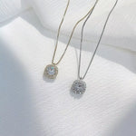 925 Sterling Silver Zircon Pendant Necklace