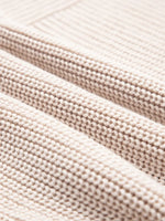 Texture Knitted Dropped Shoulder Sweater