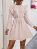 Ruffled Long Sleeve Mini Dress