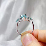 6 Carat 925 Sterling Silver Moissanite Ring